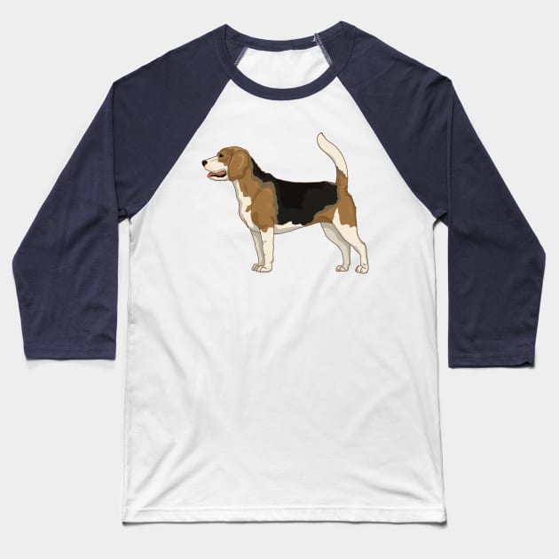 Beagle dog Baseball T-Shirt by The Christmas Lady